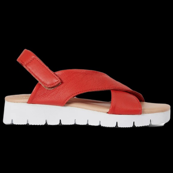 Enjoiya Comoda Sandal in Deep Coral Size 38 (7) - Picture 3 of 4